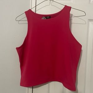 Hot pink crop top. Never worn.